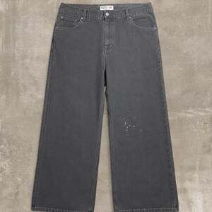 GB Denim Laboratory 9803 Baggy Wide Leg Jeans Black 44x32
